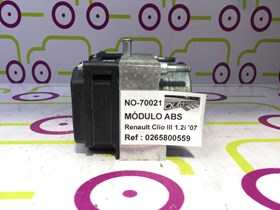 Módulo ABS Renault Clio III 1.2 75Cv de 2007 - Ref OEM :  0265232077